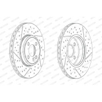 Гальмівний диск FERODO DDF2126C