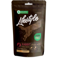 Ласощі для собак Nature's Protection Lifestyle Soft rabbit dices with chia seeds 75 г (SNK46144)