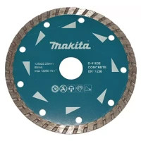 Круг відрізний Makita алмазний по бетону турбо 125х22.23 мм (D-41632)
