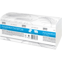 Паперові рушники PRO service Comfort V-складання одношарові 250 шт. (4823071636772)