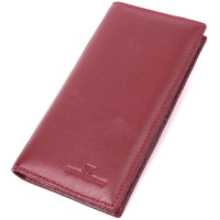 Гаманець ST Leather З натуральної шкіри Бордовий (22541)