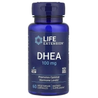 Вітамінно-мінеральний комплекс Life Extension Дегідроепіандростерон, 100 мг, DHEA, 60 вегетаріанських кап (LEX-16896)