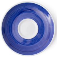 Блюдце Ancap серія Verona Millecolori 12 см Blue для серій "Verona/Torino/Roma Millecolori Hand Painted" (34405)