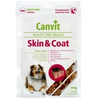 Ласощі для собак Canvit Skin and Coat для здоров'я шкіри та шерсті з лососем 200 г (8595602508778)