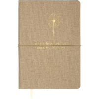 Книга записна Buromax NICE, А5, 96 аркушів, лінія, бежевий (BM.295215-28)