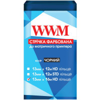 Стрічка до принтерів 13мм х 16м HD к. Black WWM (R13.16H)
