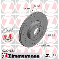 Гальмівний диск ZIMMERMANN 150.1297.52