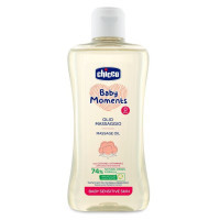 Дитяча олія Chicco Baby Moments масажна для чутливої шкіри 200 мл (10242.00)