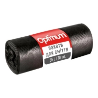 Пакети для сміття PRO service Optimum HD Чорні 35 л 30 шт. (4823071624175)