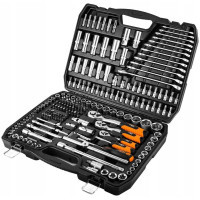Набір інструментів Neo Tools 1/2", 3/8", 1/4", 216 шт. (10-216)