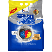 Пральний порошок Wash&Free Universal зі стружкою господарського мила 2.6 кг (4260637723680)
