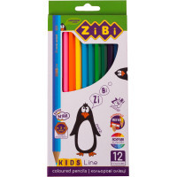 Олівці кольорові ZiBi KIDS Line 12 кольорів (ZB.2414)