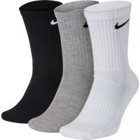 Шкарпетки Nike U NK EVERYDAY LTWT CREW 3PR SX7676-964 34-38 3 пари Білий/Сірий/Чорний (194955549407)