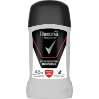 Антиперспірант Rexona Men Активний захист Невидимий на чорному та білому одязі 50 мл (87340686)