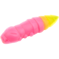 Силікон рибальський FishUP Pupa 1.5" 133 - Bubble Gum/Hot Chartreuse, cheese taste (8шт/уп) (1864.07.78)