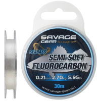 Флюорокарбон Savage Gear Semi-Soft Seabass 30m 0.21mm 2.70kg Clear (1854.18.65)