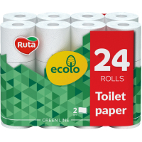 Туалетний папір Ruta Ecolo 2 шари 24 рулони (4820202895626)