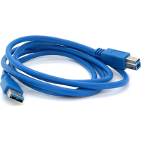 Кабель для принтера USB 3.0 AM/BM 1.5m blue Voltronic (YT-3.0AM\BM-1.5BL)