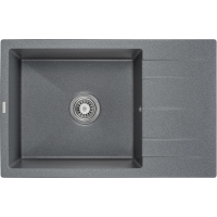 Мийка кухонна GRANADO NAVIA grafito з сифоном (775*495mm.) (gr3809)