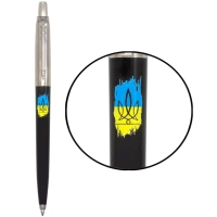 Ручка кулькова Parker JOTTER 17 Originals UKRAINE Black CT BP Тризуб фігурний на тлі прапора (15632_T1026u)