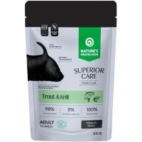 Вологий корм для собак Nature's Protection Superior Care Dark Coat Grain Free Adult Trout and Krill 85 г (NPSC70467)