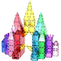 Конструктор Picasso магнітний Tiles The Building Blocks With Car 61 деталь (817338028244)