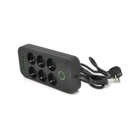 Мережевий фільтр живлення Voltronic F06U, 6 роз EU, 4USB Black (F06U-Black)