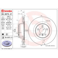 Гальмівний диск Brembo 09.9372.21