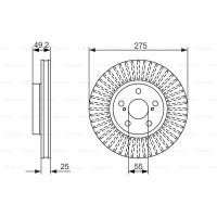 Гальмівний диск Bosch 0 986 479 619