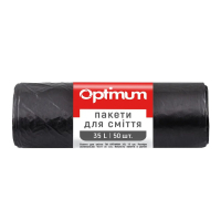 Пакети для сміття PRO service Optimum HD Чорні 35 л 50 шт. (4823071617238)