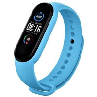 Ремінець до фітнес браслета BeCover Silicone для Xiaomi Mi Smart Band 5/6/7 Light Blue (707653)