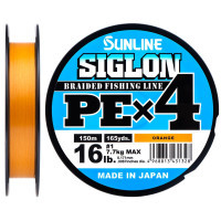 Шнур Sunline Siglon PE н4 300m 3.0/0.296mm 50lb/22.0kg Помаранч (1658.09.59)
