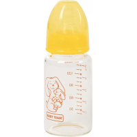 Пляшечка для годування Baby Team Скляна 150 мл (4824428012102)