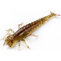 Силікон рибальський FishUP Diving Bug 2" 045 - Green Pumpkin/Red&Black (8шт/уп) (1864.01.06)