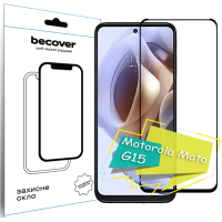 Скло захисне BeCover Motorola Moto G15 Black (713414)