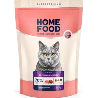 Сухий корм для кішок Home Food For British and Scottish breeds/for large breeds з індичкою та качкою 1.6 кг (4820235021177)