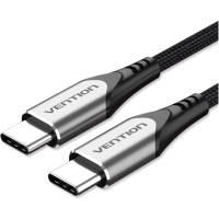 Дата кабель USB-C to USB-C 2.0m aluminum gray Vention (TADHH)