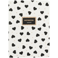 Книга записна Axent A6 Black&White, 60 аркушів клітинка (8711-7-A)
