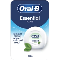 Зубна нитка Oral-B Essential Floss М'ятна Вощена 50 м (8006530045667)