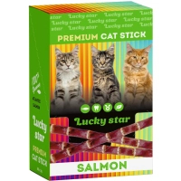Ласощі для котів Lucky Star Паличка з філе атлантичного лосося в шоубоксі 60х5 г (4820281500961)