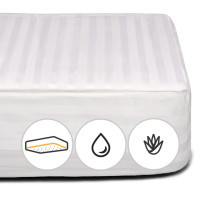 Наматрацник MirSon Royal Pearl тенсел (Modal) Waterproof Aloe Vera 319/3 140x200 см (2200000356659)