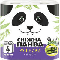 Паперові рушники Сніжна Панда 2 шари 4 рулони (4823019009071)