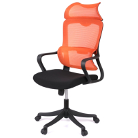 Офісне крісло Аклас Доріан BL TILT Помаранчевий (K-09 Orange OS-3000 Black) (00144001)