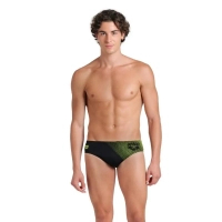 Плавки Arena Foggy Dots Swim Briefs 008482-506 чорний, жовтий 85 (3468337530954)