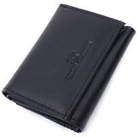 Гаманець ST Leather З натуральної шкіри Чорний (22742)
