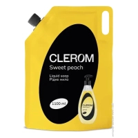 Рідке мило Clerom Sweet peach Дой-пак 1100 мл (4820287020272)