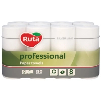Паперові рушники Ruta Professional 2 шари 8 рулонів (4820202893639)