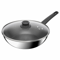 Сковорода Tefal ВОК Emotion+ Power з кришкою 28см (E3411655)