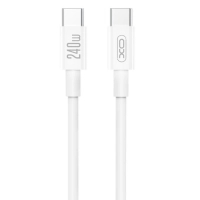 Дата кабель USB-C to USB-C 1.0m 240W white XO (XO-CB-240CC-WH)