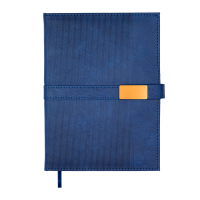 Тижневик Buromax недатований LEROY, A5, синій, штуч.шкіра, 336 сторінок (BM.20780-02)
